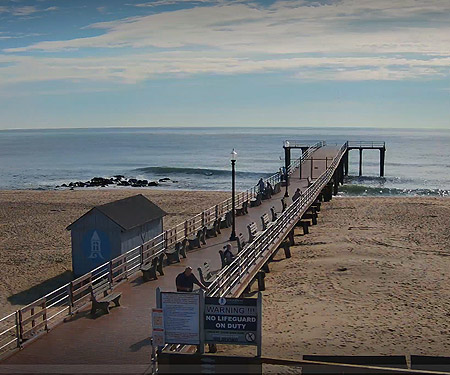 Webcam Ocean Grove Camp Meeting Association Pier in Ocean Grove, NJ