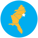 ocean isle beach nc southeast u.s. map icon