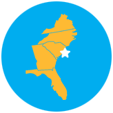 pawleys island sc southeast u.s. map icon