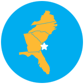 tybee island ga southeast u.s. map icon