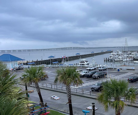 Bay Saint Louis Harbor Webcam and Bridge